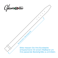 Ledergürtel A285-004 cognac 80cm