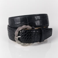 Ledergürtel A022-001 nero 100cm