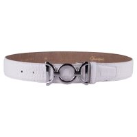 Ledergürtel A022-011 bianco 100cm