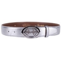 Ledergürtel A213-111 silber 75cm