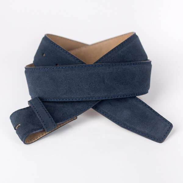 Ledergürtel A590-062 navy 90cm