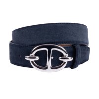 Ledergürtel A590-062 navy 90cm