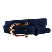 Ledergürtel A591-062 navy 80cm