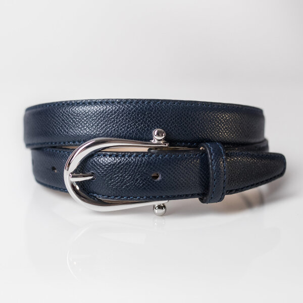 Ledergürtel A593-062 navy 75cm