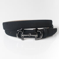 Ledergürtel A591-001 nero 90cm