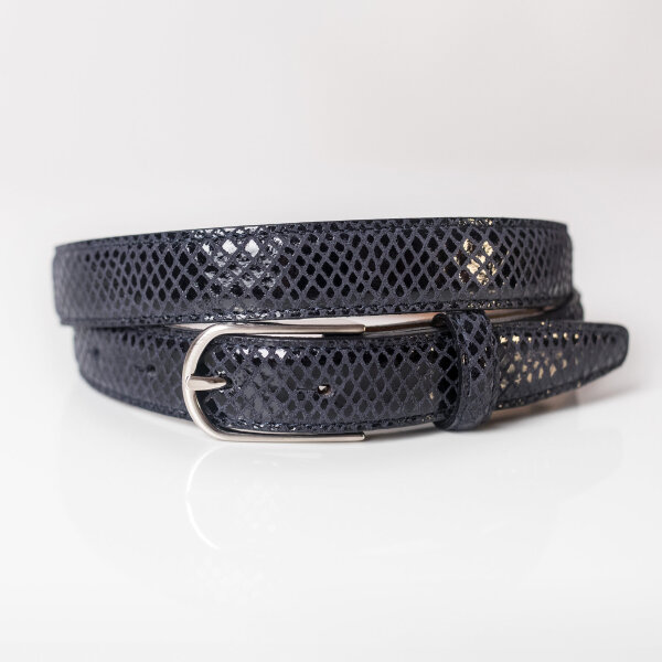 Ledergürtel A211-062 navy 105cm