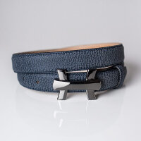 Ledergürtel A216-062 navy 95cm