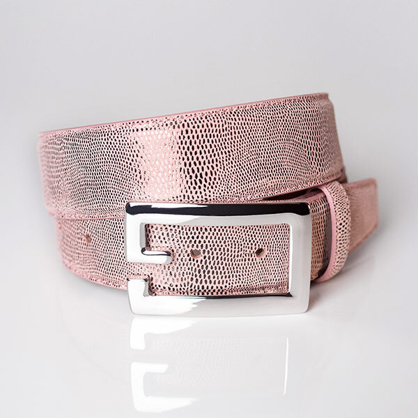 Ledergürtel A219-043 rosa 80cm