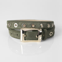 Ledergürtel A302-28-1 olive 85cm