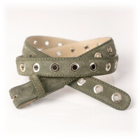 Ledergürtel A302-28-1 olive 85cm