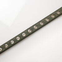 Ledergürtel A302-28-1 olive 85cm