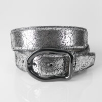 Ledergürtel A304-111 silber 100cm