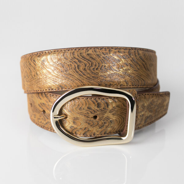 Ledergürtel A284-012 beige 85cm