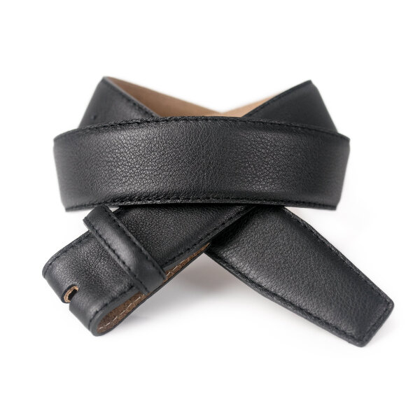 Ledergürtel A311-001 nero 75cm