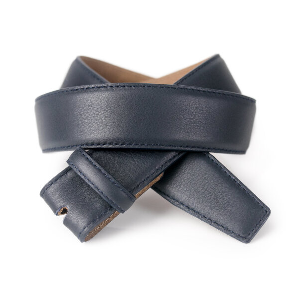 Ledergürtel A311-062 navy 90cm