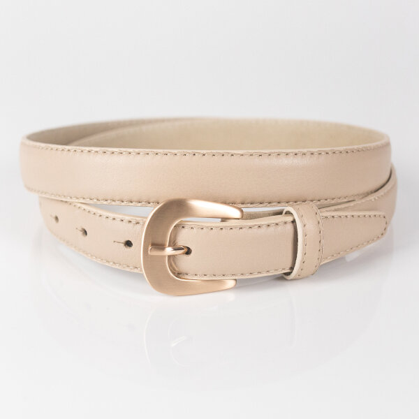 Ledergürtel A312-012 beige 80cm