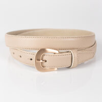 Ledergürtel A312-012 beige 85cm