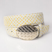 Ledergürtel A306-031 giallo 85cm