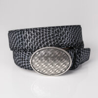 Ledergürtel A307-001 nero 85cm