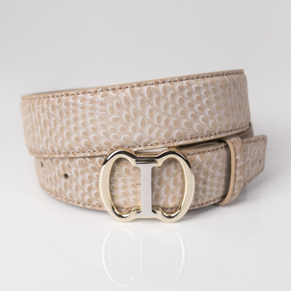 Ledergürtel A307-005 taupe 95cm