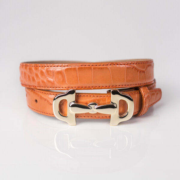 Ledergürtel A310-041 arancio 90cm