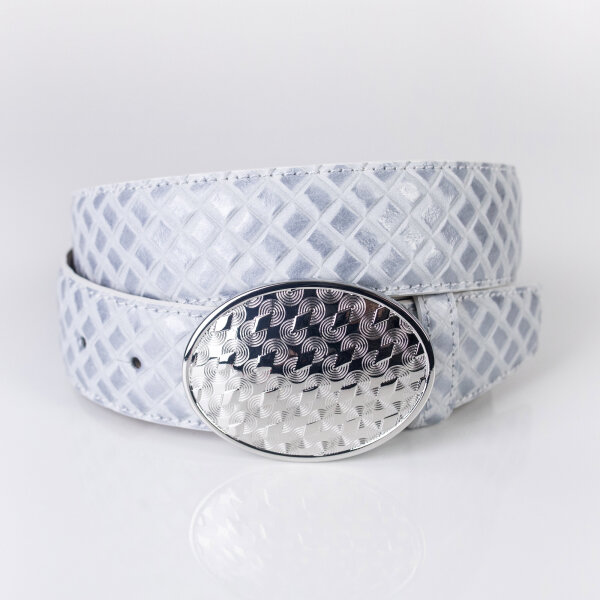 Ledergürtel A305-010 ghiacco 85cm