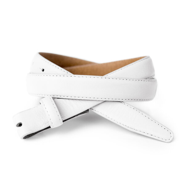 Ledergürtel A312-011 bianco 90cm