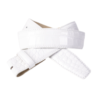 Ledergürtel A309-011 bianco 75cm