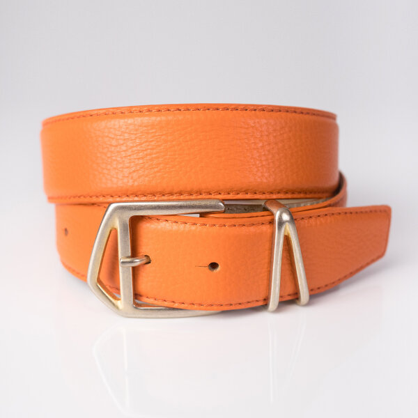 Ledergürtel A313-041 arancio 105cm