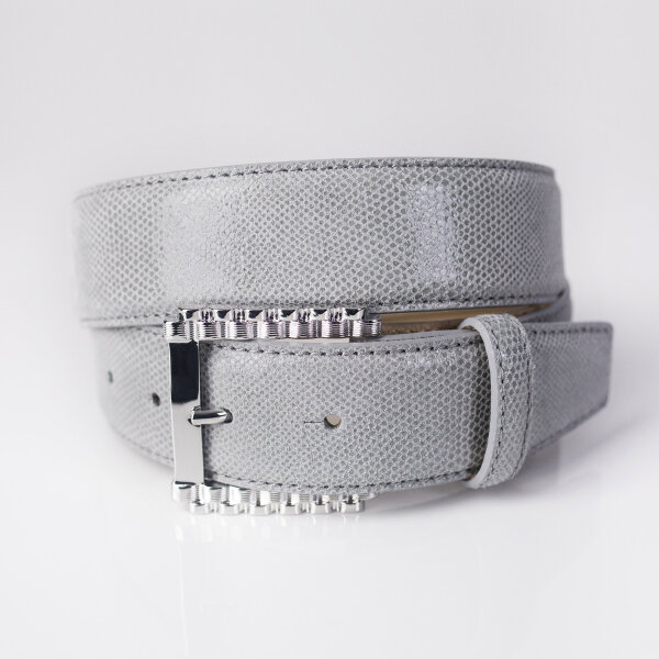 Ledergürtel A315-007 grigio 85cm
