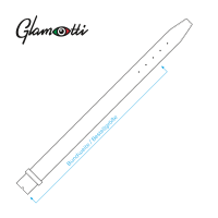 Ledergürtel A316-110 mix 80cm