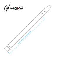 Ledergürtel A316-110 mix 90cm