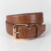 Ledergürtel A022-004 cognac 90cm