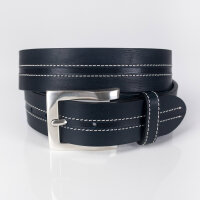 Ledergürtel A318-062 navy 85cm