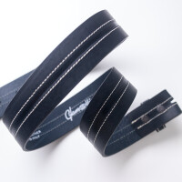 Ledergürtel A318-062 navy 90cm