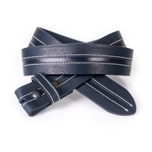 Ledergürtel A318-062 navy 95cm