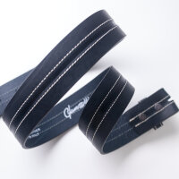 Ledergürtel A318-062 navy 100cm