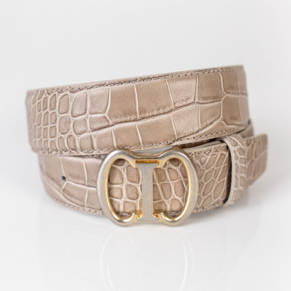 Ledergürtel A022-005 taupe 105cm