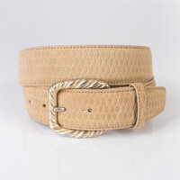 Ledergürtel A325-012 beige 80cm