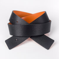 Ledergürtel W330-001-041 nero-arancio