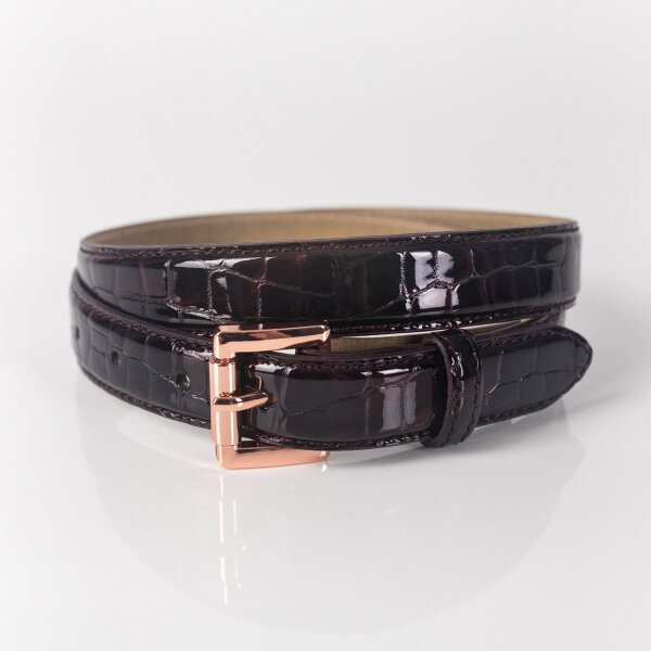 Ledergürtel A323-115 bordeaux 90cm