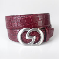 Ledergürtel A022-115 bordeaux 95cm