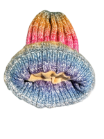 Strickmütze 108 lila mix