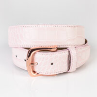 Ledergürtel A022-043 rosa 90cm