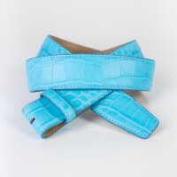 Ledergürtel A022-042 azzuro 90cm