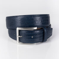 Ledergürtel A136-006 navy 95cm